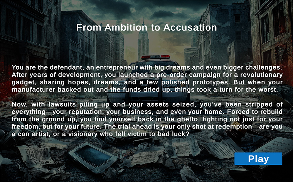 From Ambition to Accusation — Evidence Game artwork